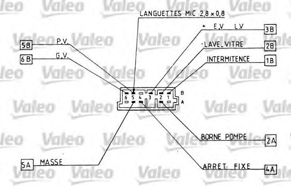 Выключатель на колонке рулевого управления VALEO 251286 Выключатель на колонке рулевого управления VALEO 251286