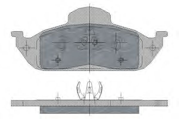 Комплект тормозных колодок, дисковый тормоз SCT Germany SP 244 PR Комплект тормозных колодок, дисковый тормоз SCT Germany SP 244 PR