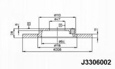 NIPPARTS J3306002