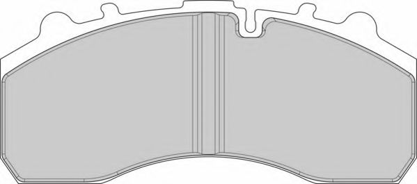 Комплект тормозных колодок, дисковый тормоз ABEX G6959HD Комплект тормозных колодок, дисковый тормоз ABEX G6959HD