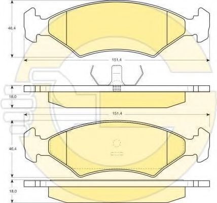 Комплект тормозов, дисковый тормозной механизм GIRLING 6410972 Комплект тормозов, дисковый тормозной механизм GIRLING 6410972