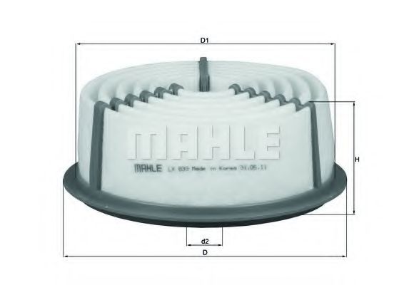 MAHLE ORIGINAL LX 833