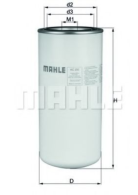 Топливный фильтр MAHLE ORIGINAL KC 250 Топливный фильтр MAHLE ORIGINAL KC 250