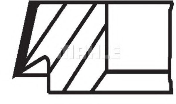 Комплект поршневых колец MAHLE ORIGINAL 016 02 N2 Комплект поршневых колец MAHLE ORIGINAL 016 02 N2