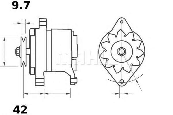 Генератор MAHLE ORIGINAL MG 491 Генератор MAHLE ORIGINAL MG 491