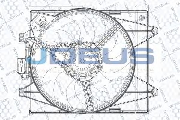 Вентилятор, охлаждение двигателя JDEUS EV879410 Вентилятор, охлаждение двигателя JDEUS EV879410