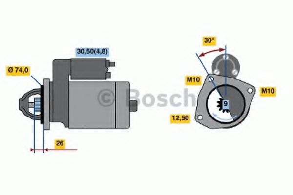 Стартер BOSCH 0 001 108 237 Стартер BOSCH 0 001 108 237