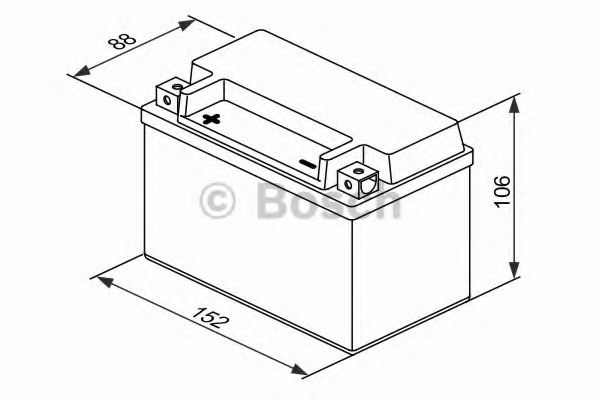 Стартерная аккумуляторная батарея; Стартерная аккумуляторная батарея BOSCH 0 092 M60 100 Стартерная аккумуляторная батарея; Стартерная аккумуляторная батарея BOSCH 0 092 M60 100