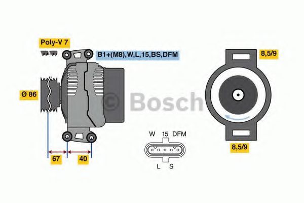 BOSCH 0 986 049 780 BOSCH 0 986 049 780