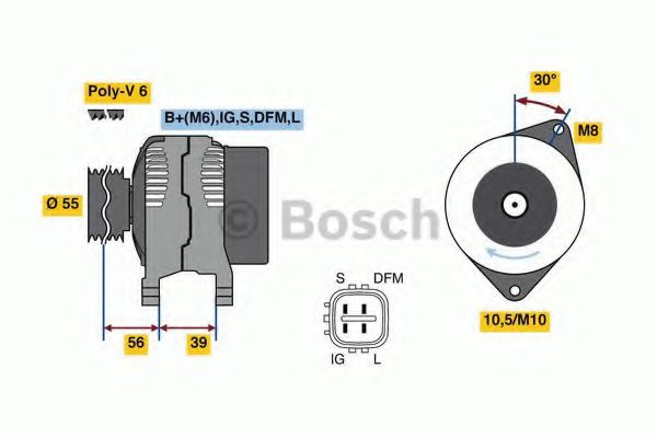 BOSCH 0 986 080 460 BOSCH 0 986 080 460