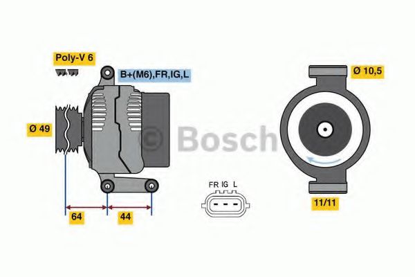 BOSCH 0 986 080 610 BOSCH 0 986 080 610