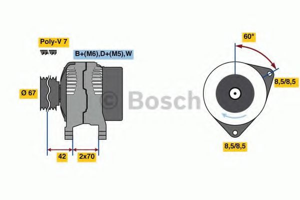 BOSCH 0 986 080 830 BOSCH 0 986 080 830