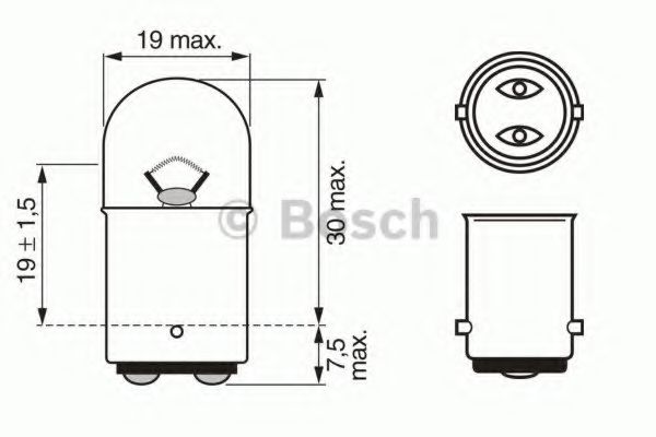 Лампа накаливания BOSCH 1 987 302 527 Лампа накаливания BOSCH 1 987 302 527