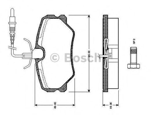 BOSCH 0 986 TB2 136