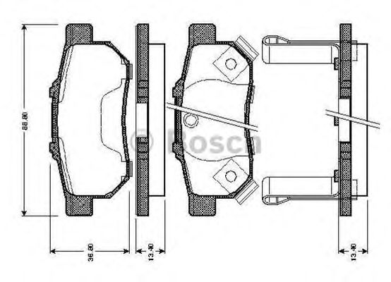 BOSCH 0 986 TB2 573