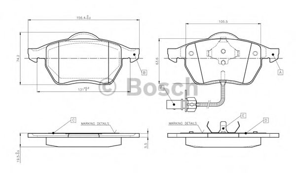 BOSCH 0 986 TB2 673