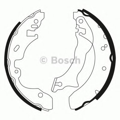 Комплект тормозных колодок BOSCH 0 986 BB3 509 Комплект тормозных колодок BOSCH 0 986 BB3 509