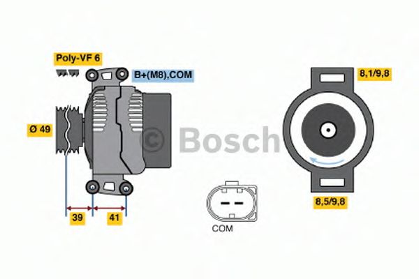 Генератор BOSCH 0 121 715 112 Генератор BOSCH 0 121 715 112