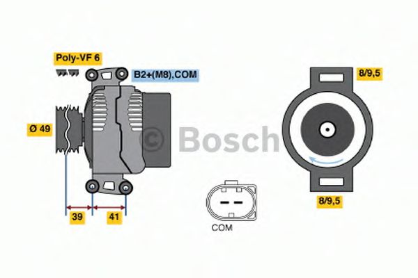 Генератор BOSCH 0 124 525 561 Генератор BOSCH 0 124 525 561