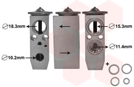 Расширительный клапан, кондиционер VAN WEZEL 13001359 Расширительный клапан, кондиционер VAN WEZEL 13001359