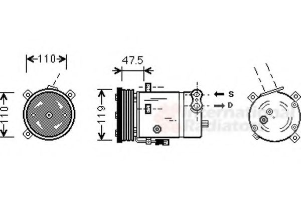 VAN WEZEL 3700K277