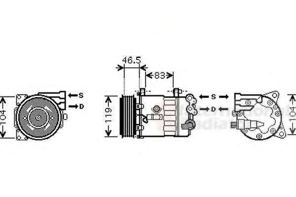 VAN WEZEL 4000K326