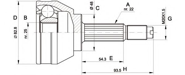 OPEN PARTS CVJ5003.10