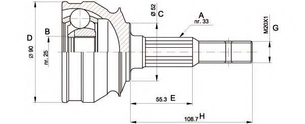 OPEN PARTS CVJ5007.10