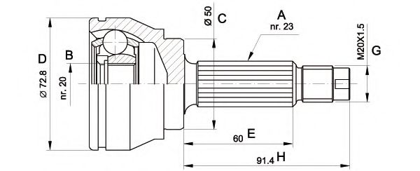 OPEN PARTS CVJ5033.10