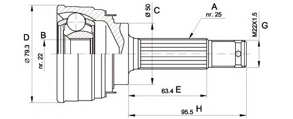 OPEN PARTS CVJ5043.10