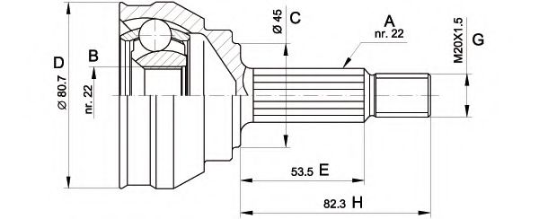 OPEN PARTS CVJ5158.10