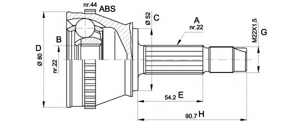 OPEN PARTS CVJ5230.10