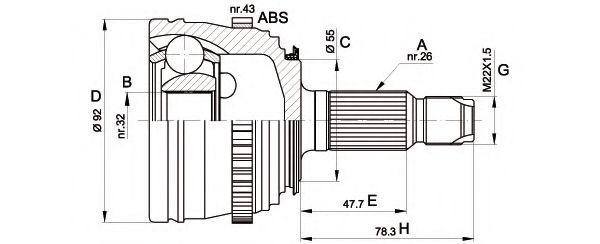 OPEN PARTS CVJ5386.10