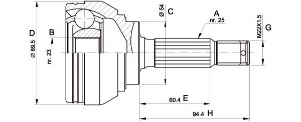 OPEN PARTS CVJ5391.10