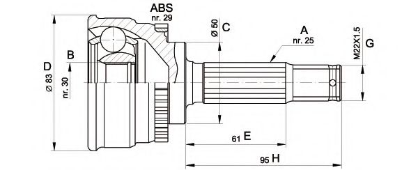 OPEN PARTS CVJ5484.10