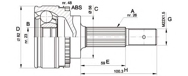 OPEN PARTS CVJ5492.10