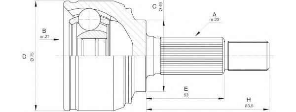 OPEN PARTS CVJ5520.10