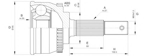 OPEN PARTS CVJ5522.10