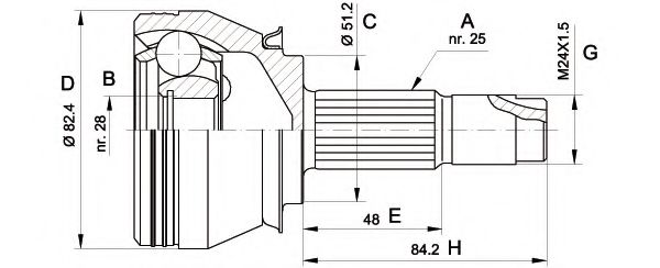 OPEN PARTS CVJ5524.10 OPEN PARTS CVJ5524.10