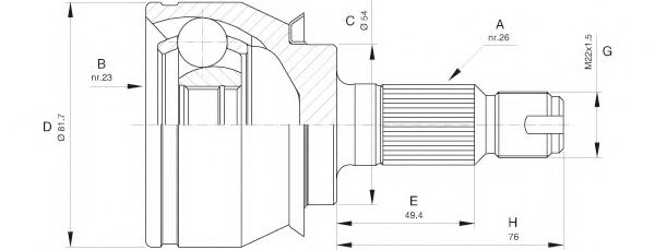 OPEN PARTS CVJ5528.10