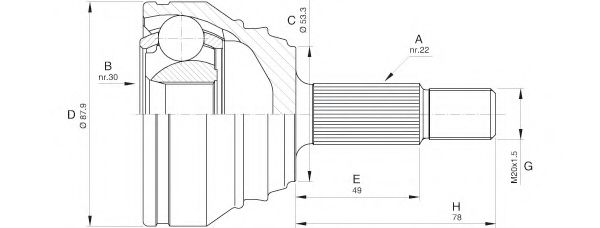 OPEN PARTS CVJ5539.10