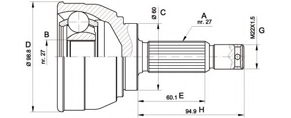 OPEN PARTS CVJ5561.10