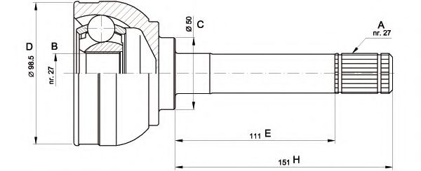 OPEN PARTS CVJ5563.10