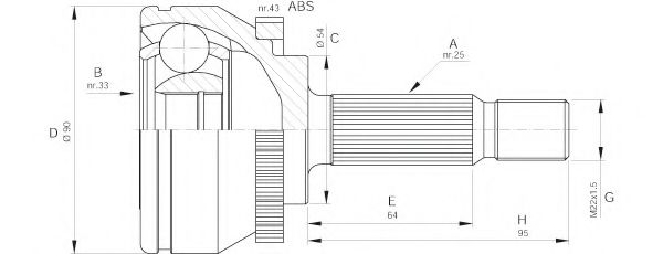 OPEN PARTS CVJ5572.10