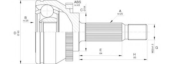 OPEN PARTS CVJ5575.10
