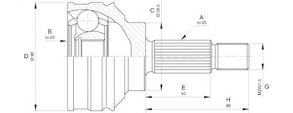 OPEN PARTS CVJ5599.10