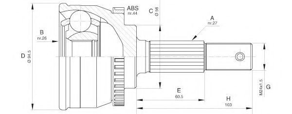 OPEN PARTS CVJ5614.10