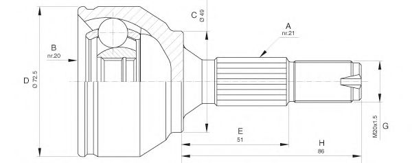 OPEN PARTS CVJ5622.10