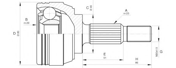 OPEN PARTS CVJ5633.10