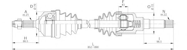 OPEN PARTS DRS6182.00